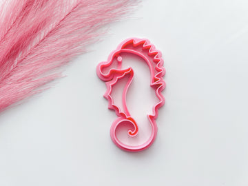 Seahorse Trinket Dish Cutter | Trinket Dish Clay Cutter | Coaster Polymer Clay Cutter
